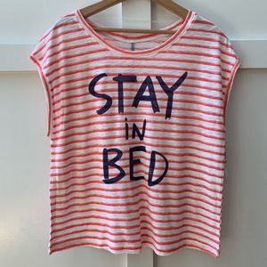 hue stay in bed knit sleep tee
